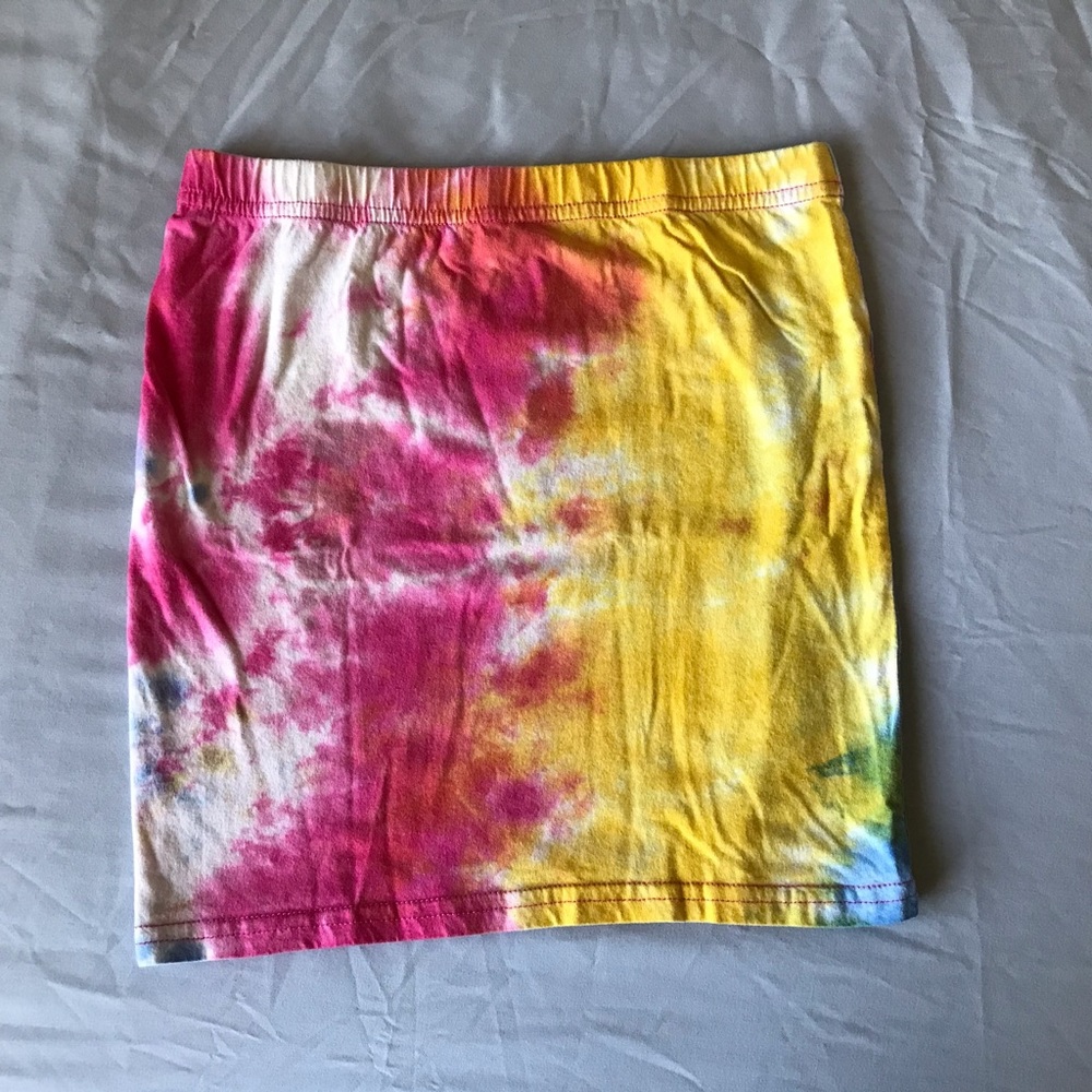 SOLD Tie Dye mini skirt